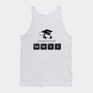 Chemistry Graduation Congratulations Genius Tank Top